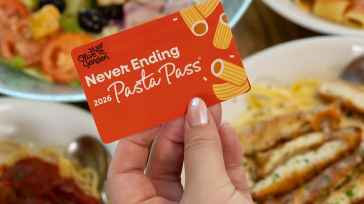 FoodWireDaily — Olive Garden is bringing back the Never-Ending Pasta Pass