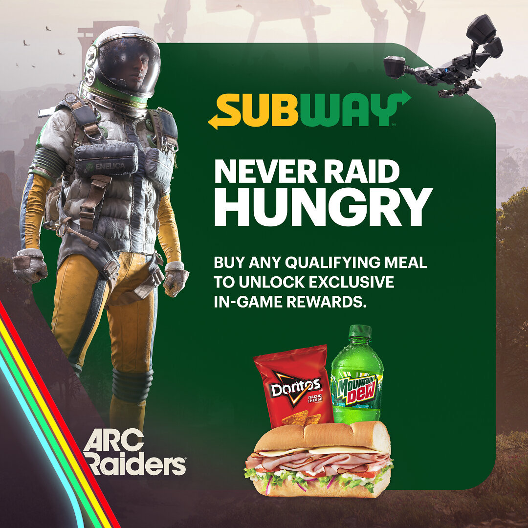Subway launches ARC Raiders promotion