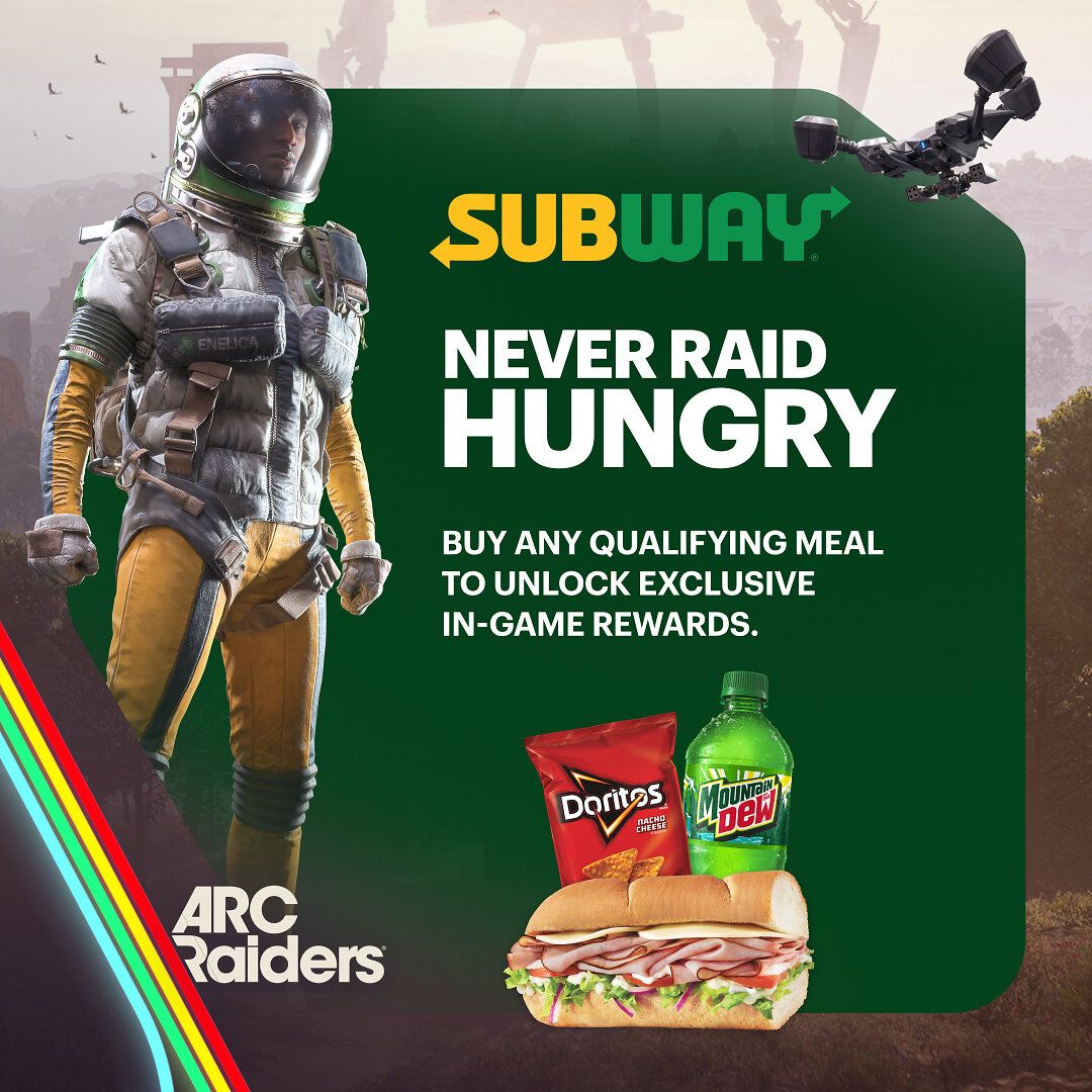 Subway offers ARC Raiders fans a chance to earn new outfits for the upcoming Frozen Trail adventure