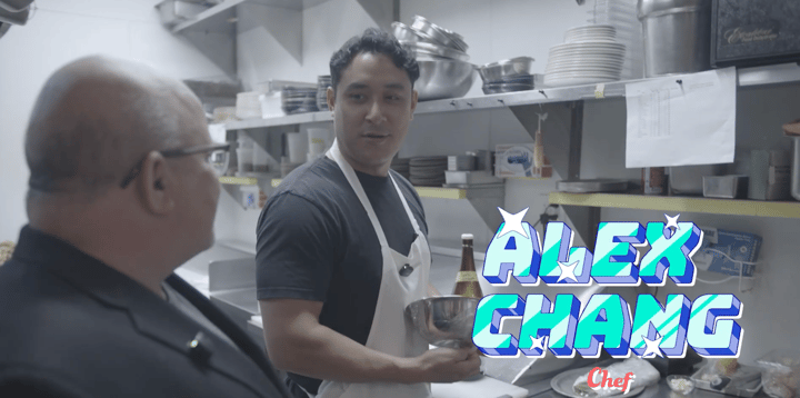 FoodWireDaily — Kiko chef Alex Chang demonstrates his Dungeness crab handroll