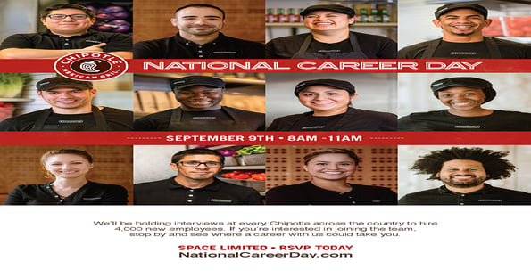 Chipotle to hire 4,000 employees in one-day hiring event