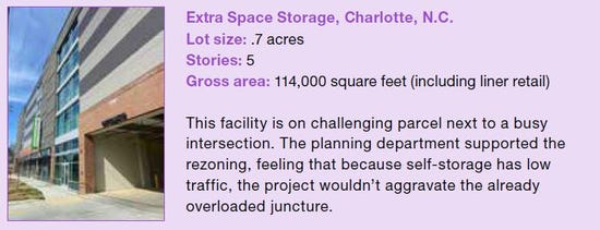 Extra Space Storage, Charlotte, N.C.