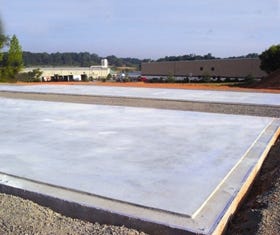 Concrete must be poured to the correct dimensions of the structure.