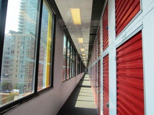 Gotham hallways are carpeted, with many offering breathtaking views of the city.