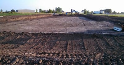 During phase one of construction on the author’s facility, Columbus Self Storage in Columbus Wis., they removed 2 feet of topsoil and replaced it with gravel fill. The land was previously used for farming.