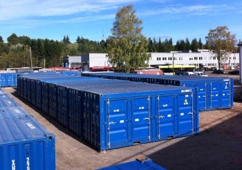 Container storage in Oslo, Norway
