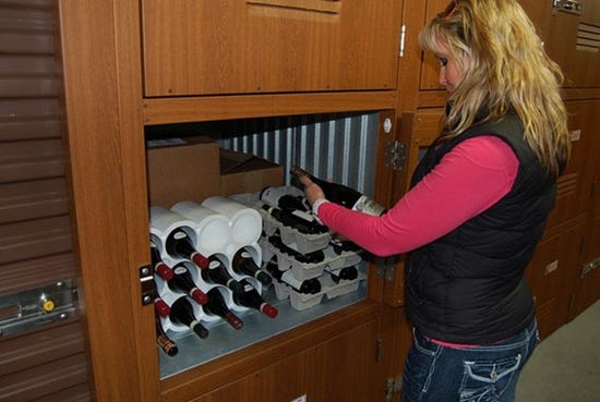A wine locker for an individual collector