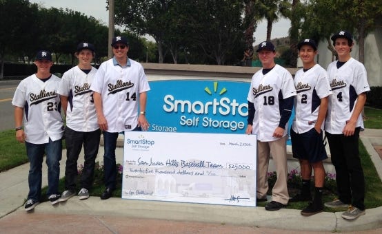 SmartStop Self Storage Baseball Scoreboard Donation***