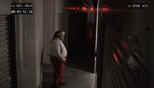 Santa Claus on Self-Storage Security Video***