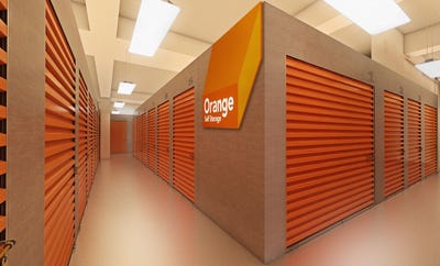An Orange Self Storage facility in India
