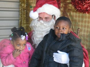 Santa Claus made an appearance during Access Self-Storage's second annual Christmas event. 