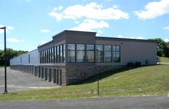 Trindle Self Storage in Carlisle, Pa., takes advantage of the site’s elevation change with a two-story structure built into the side of a hill. The facility also includes a UPS Store.