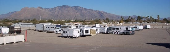 Tucson RV Storage encompasses 17 acres near Tucson, Ariz.