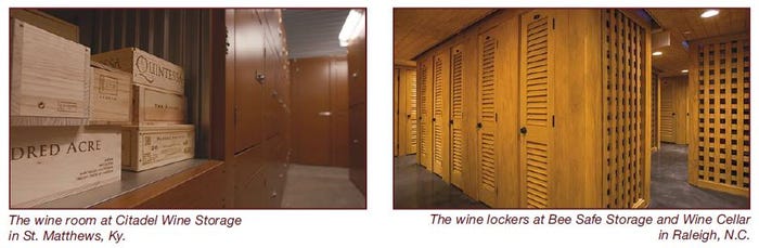 Wine-storage lockers