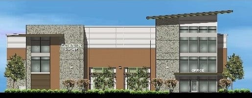Self-storage rendering for Highlands Ranch, Texas.***