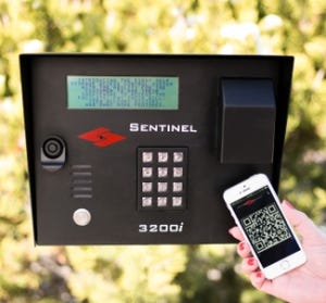 Keypads like this one from Sentinel Systems Corp. can be accessed via smartphones and other mobile devices.