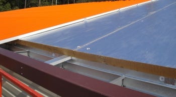 New roofing system that uses Styrofoam (Photo courtesy of Paramount Metal Systems)