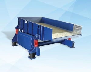 Vibratory Feeders Feature Adjustable Material Flow