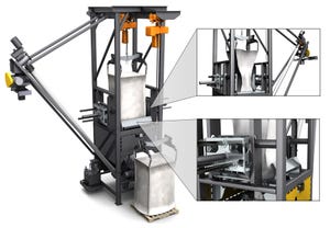 Bulk Bag Unloader with Four-Stage Integrated Material Conditioning