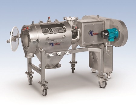 Dual-Drive Centrifugal Sifter Has Integral Feeder