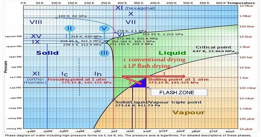 Advantages with a Continuous Low-Pressure/Low-Temperature Flash Drying