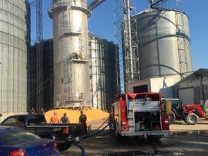 Crews Put Down Dryer Fire at Illinois Grain Elevator