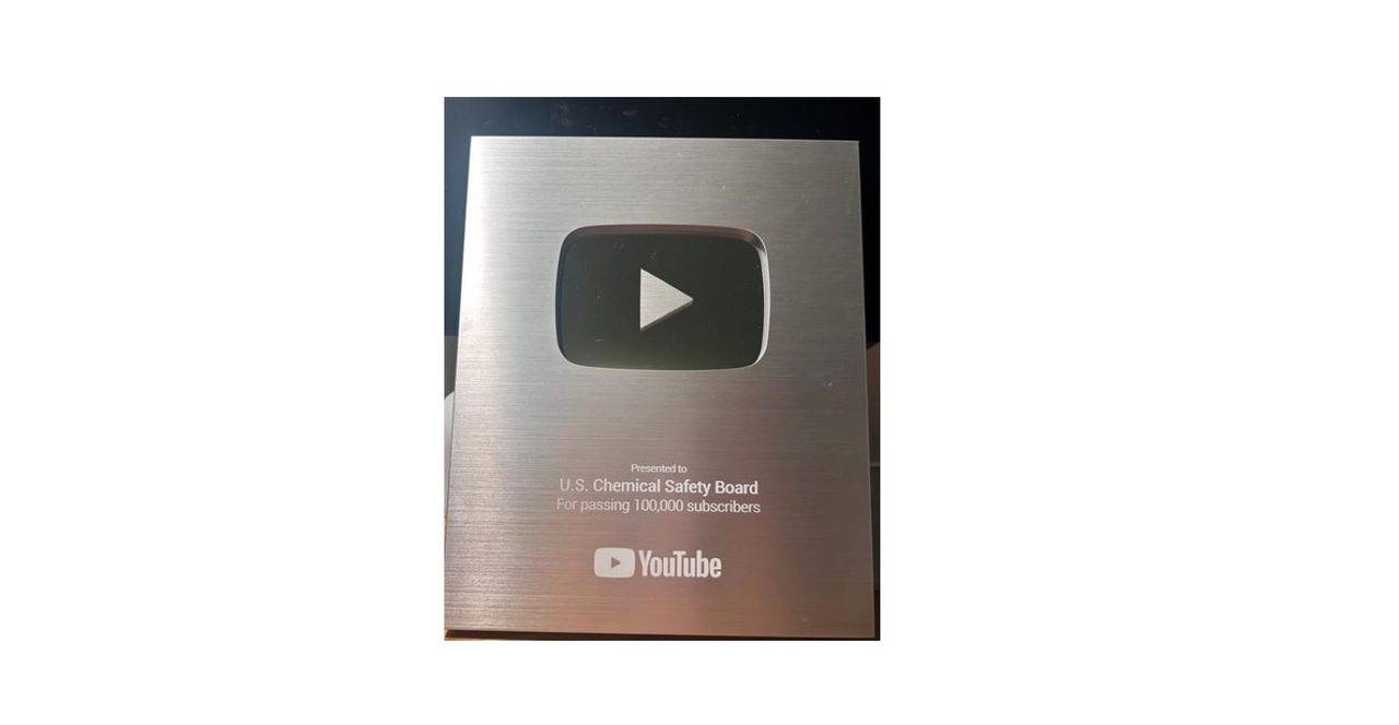 US Chemical Safety Board Awarded for Safety Video YouTube Channel