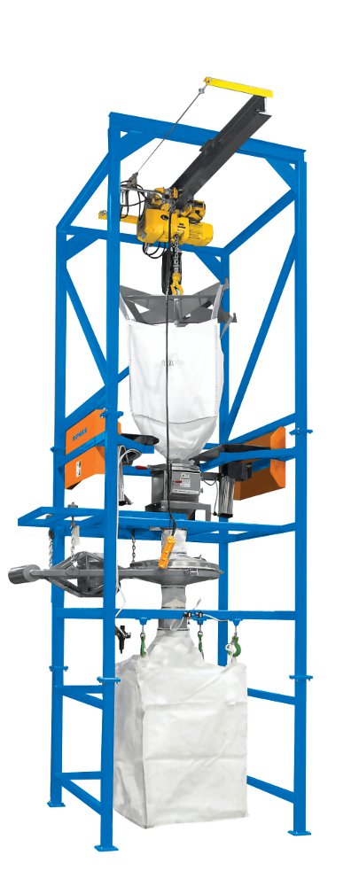 Bulk Bag Unloader With Integral Screener