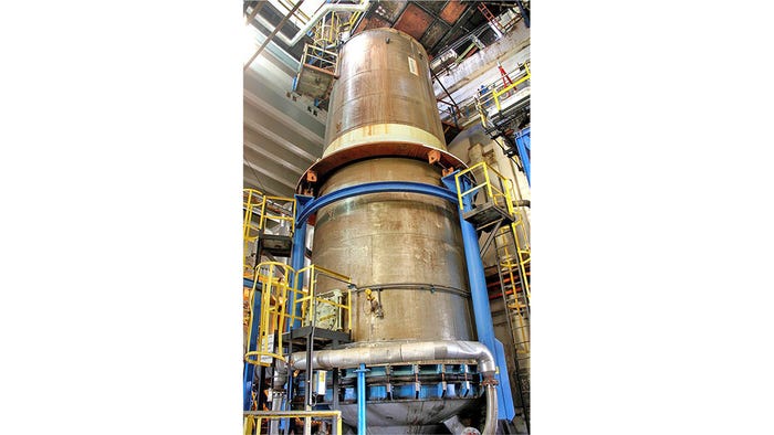 14-ft-diam pre-steaming bin activator 14-ft-diam pre-steaming bin activator