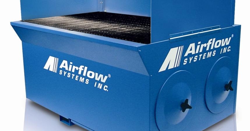 Clean Air Table Downdraft Table System Collects Contaminants