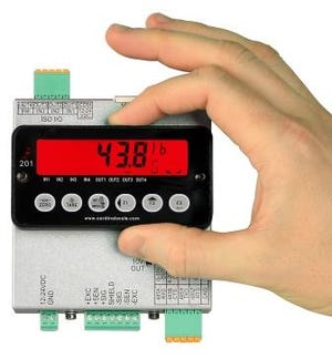DIN Rail Weight Transmitter with PLC Connectivity