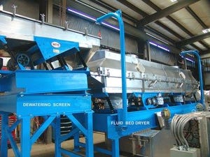 Vibrating Dewatering Screens Save Energy in Fluid Bed Drying