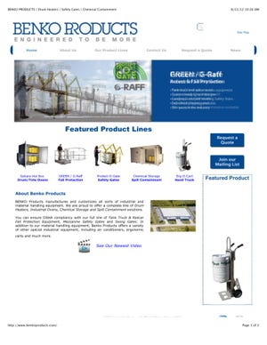 Benko Products Launches Redesigned Web Site