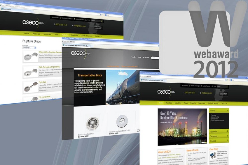 Oseco Wins Outstanding Web Site Award