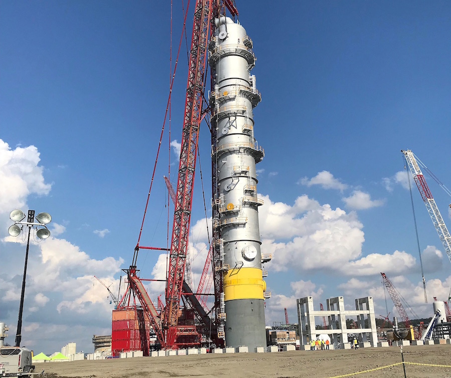 Shell Installs Quench Tower at U.S. Petrochemical Complex