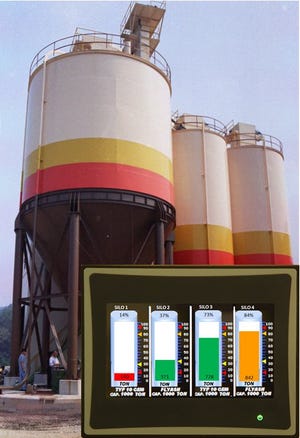 Touch-Screen Enhances Silo Weight Display