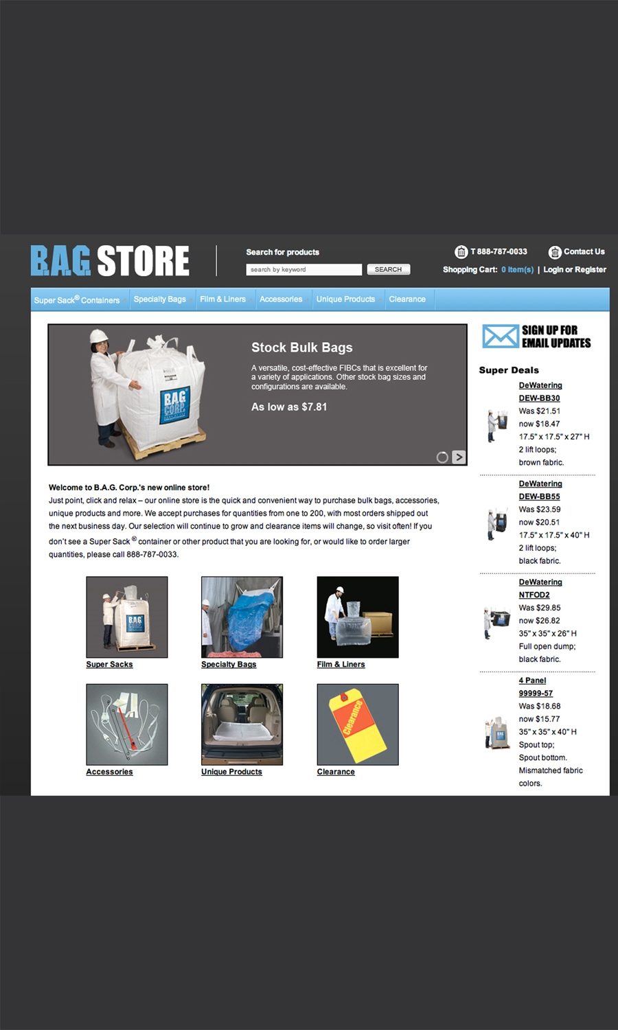 Online Bag Store Launched