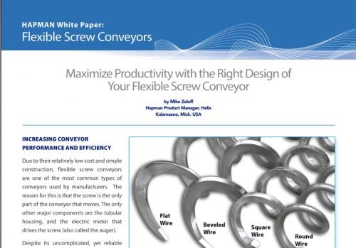 Maximize Productivity with the Right Design of Your Flexible Screw
