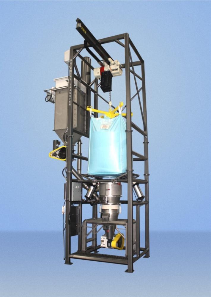 Material Master Bulk Bag Discharger with Integrated Dust Collection Sy