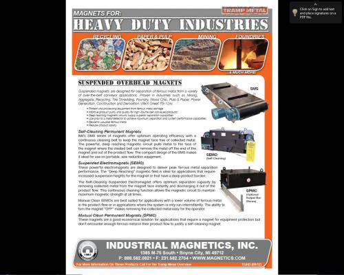 Magnets for Heavy Duty Industries