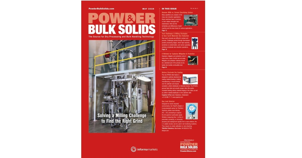 Solid Powder Plus Read the Powder & Bulk Solids Magazine May Issue