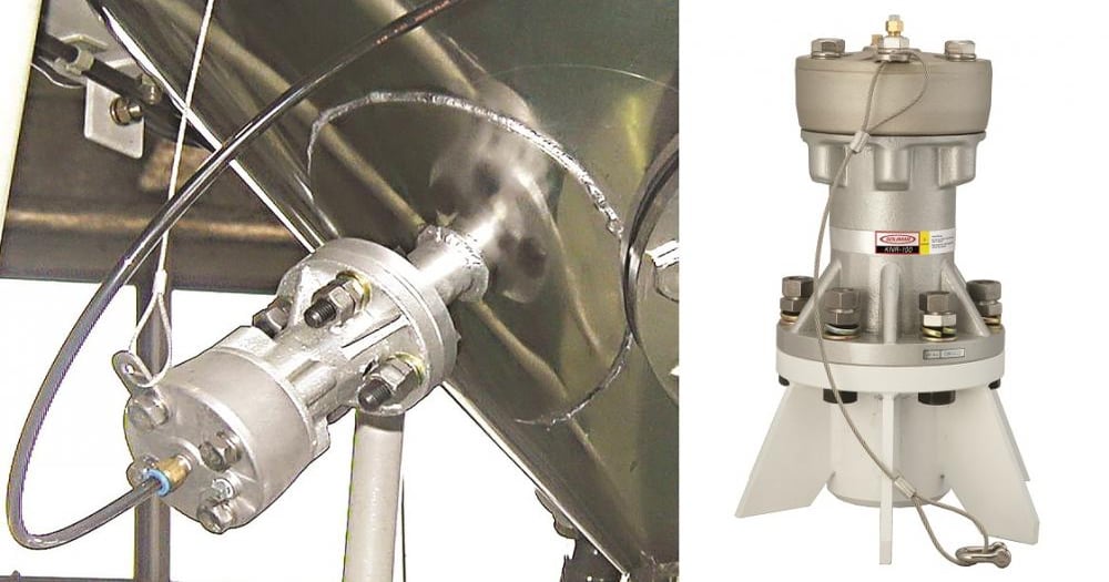 New Air Knocker Loosens Sticky Material