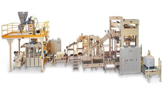 Fine Powder Bagging and Palletizing