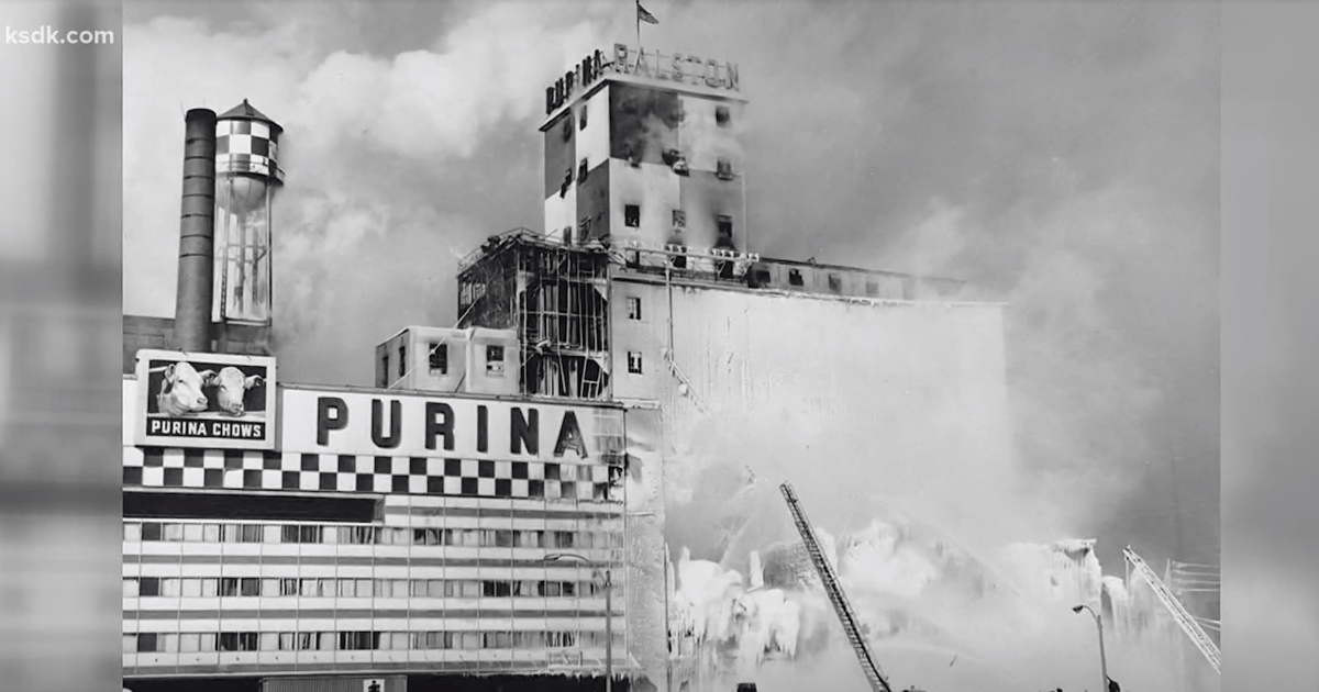 Grainery Exploding Vintage News Footage of Grain Dust Explosion