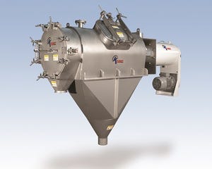 High-Capacity Centrifugal Sifter Has Quick-Clean Cantilevered Shaft Design