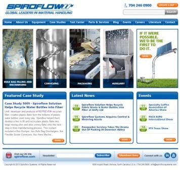 Spiroflow Systems Launches Redesigned Web Site