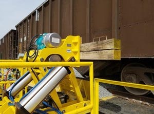 Railside Car Shaker Improves Loading, Unloading