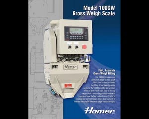 Hamer Model 100GW Gross Weigh Scale