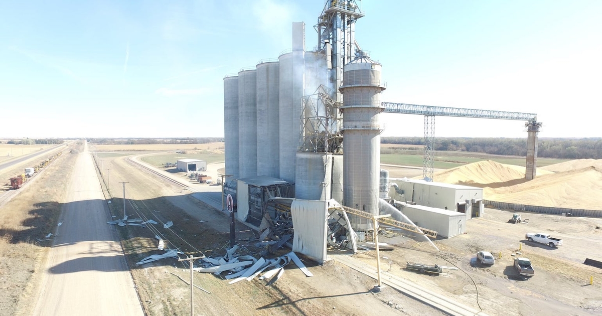 Grain Elevator Explosion Injures Several People
