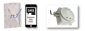 Explosion Vent Activation Notification on Mobile Phone